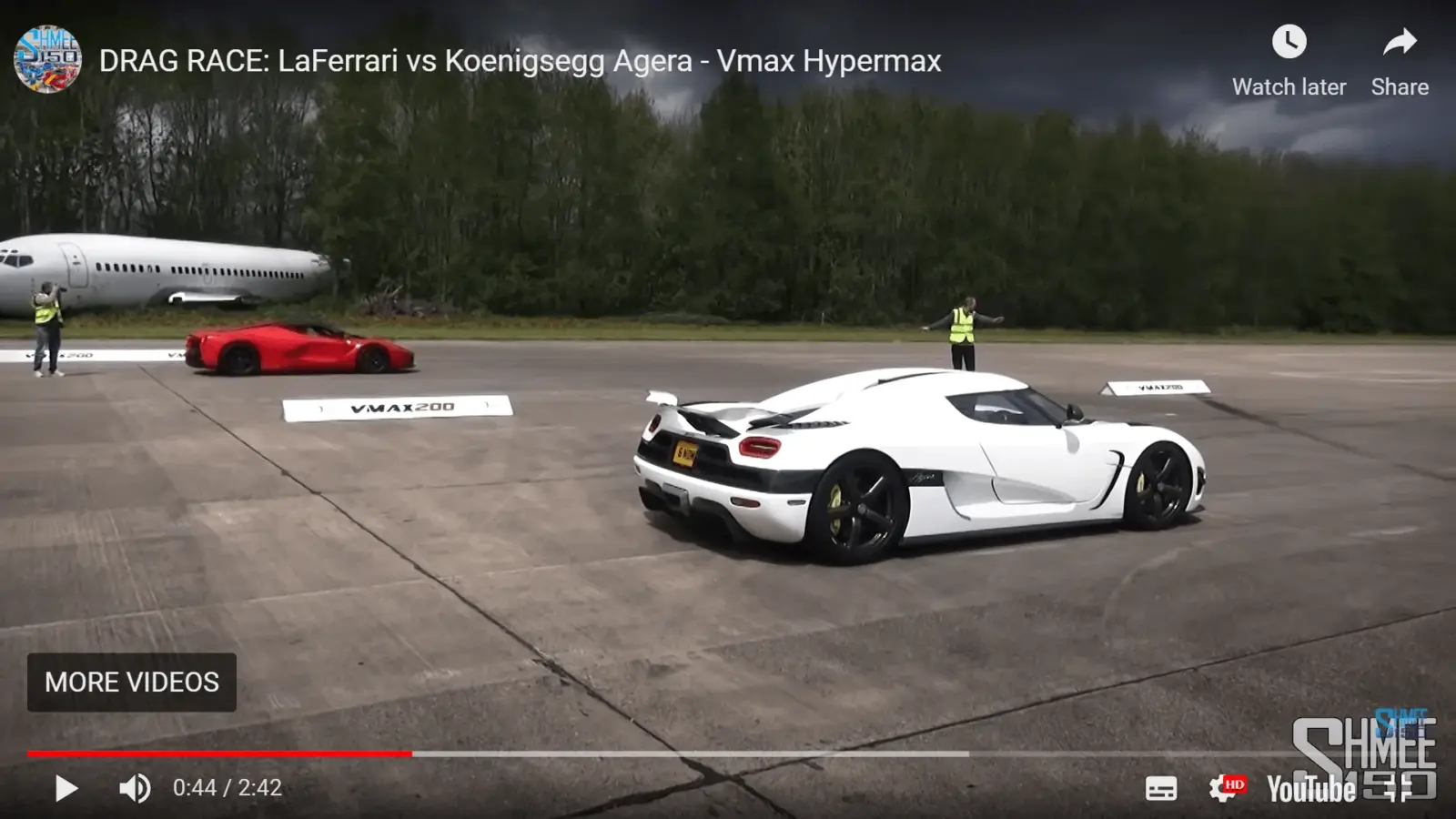 Koenigsegg Agera VS LaFerrari In A Drag Race