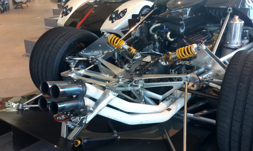 The Zonda Revolucion R rear suspension is a work of art