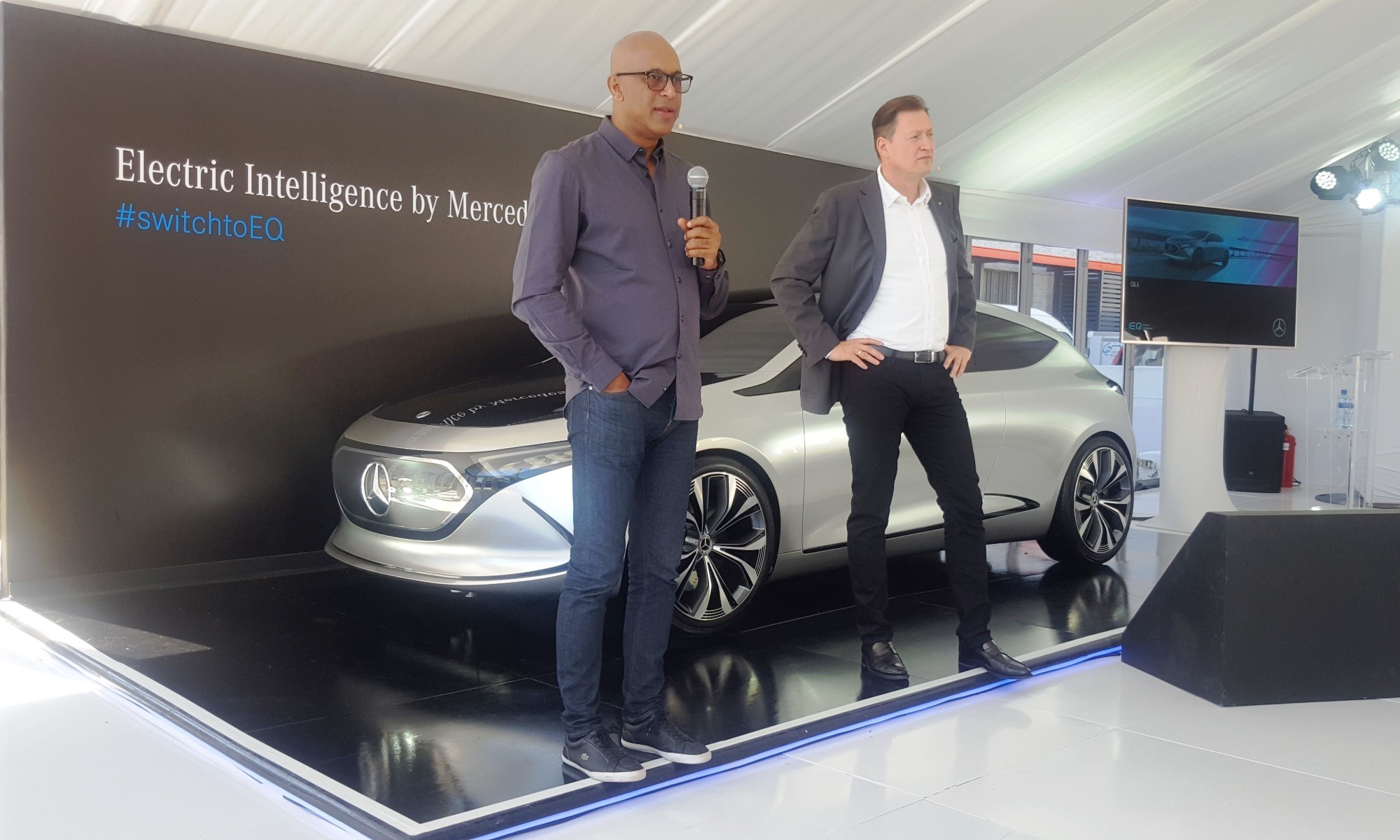 Mercedes-Benz CEO (right) and Selvin Govender