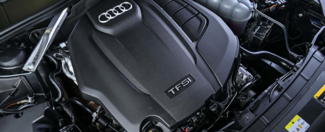 Facelifted Audi A4 engine