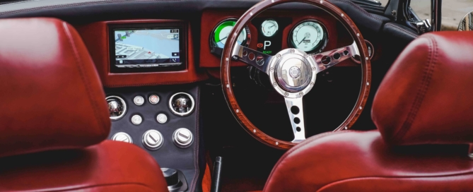 Electric MGB Roadster interior