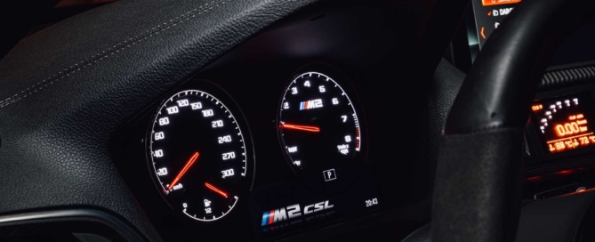 BMW M2 CSL Turbomeister dials