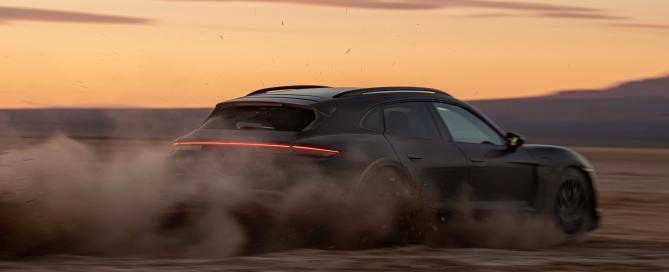 Porsche Taycan Cross Turismo Testing rear