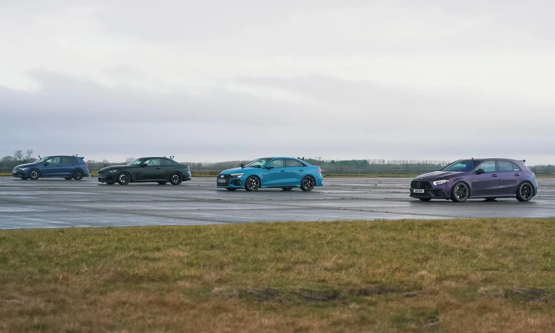 tuned AWD German drag race