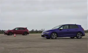 VW Golf R vs A45S Drag Race [video]