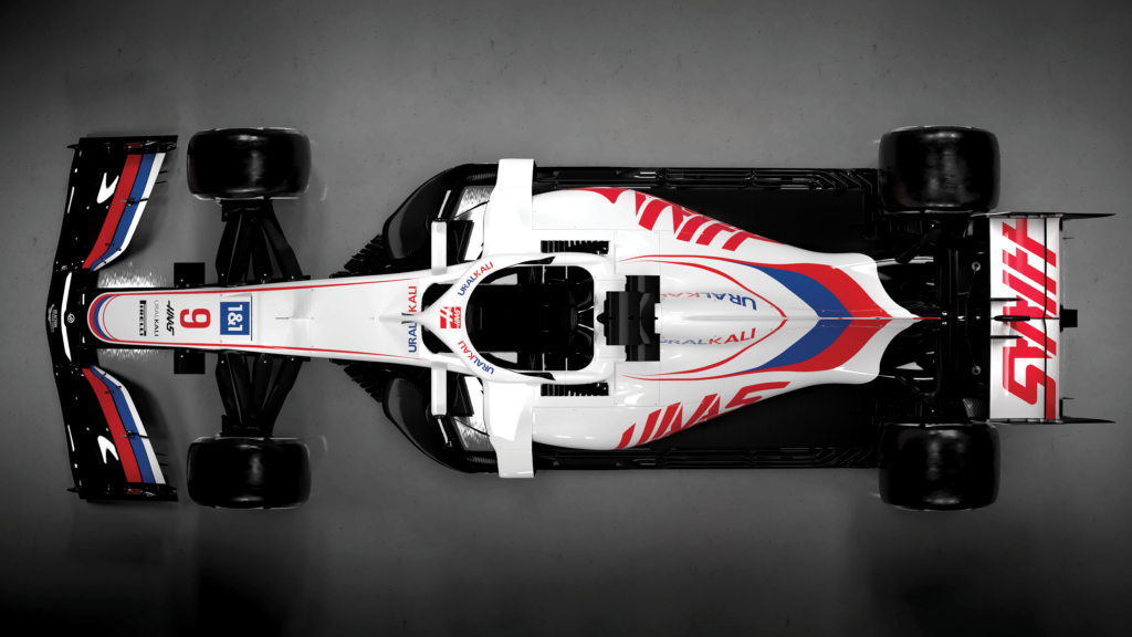 Haas F1 VF-21 overhead