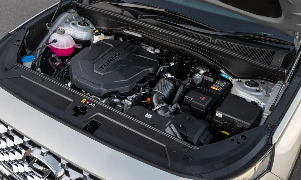 Revised Hyundai Sante Fe engine
