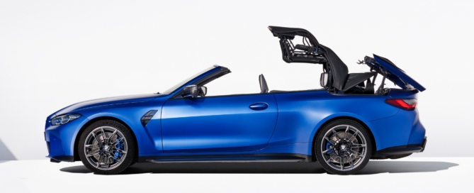BMW M4 Competition Convertible folding roof