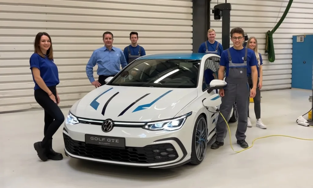 VW Golf GTE Skylight team