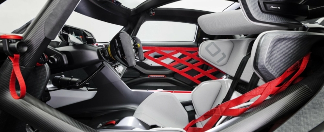 Porsche Mission R Concept cabin