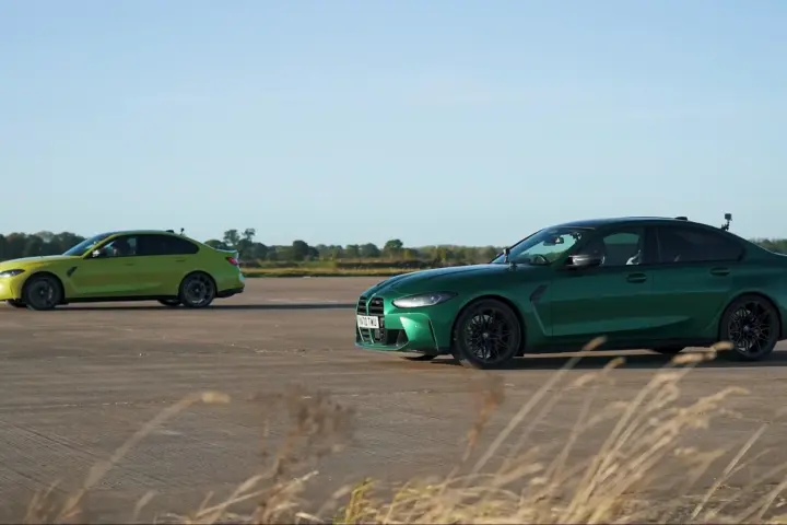 BMW M3 RWD vs AWD Drag Race [video]