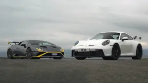 Porsche 911 GT3 vs Lamborghini Huracan STO Track Battle [video]