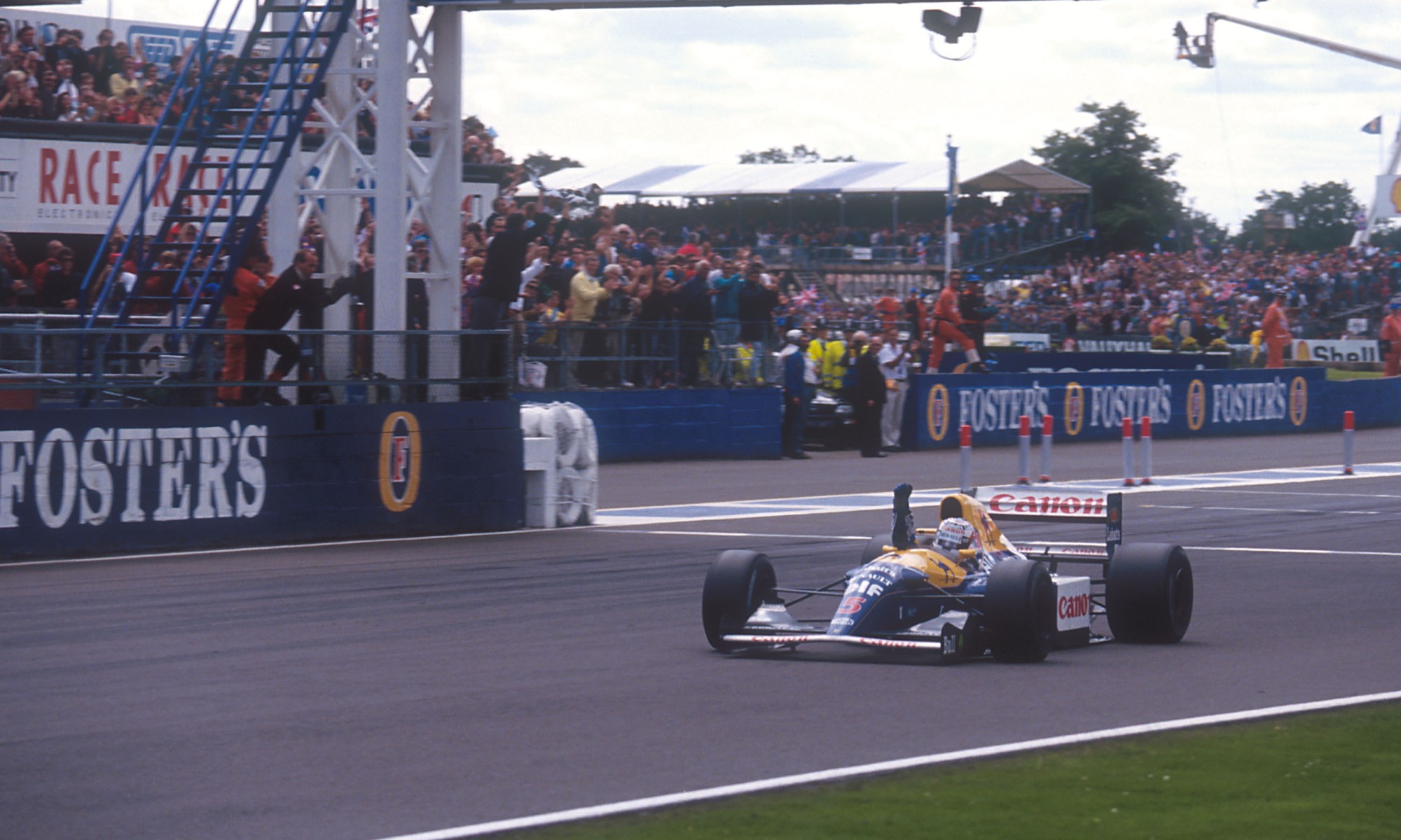 Mansell winning at Silverstone