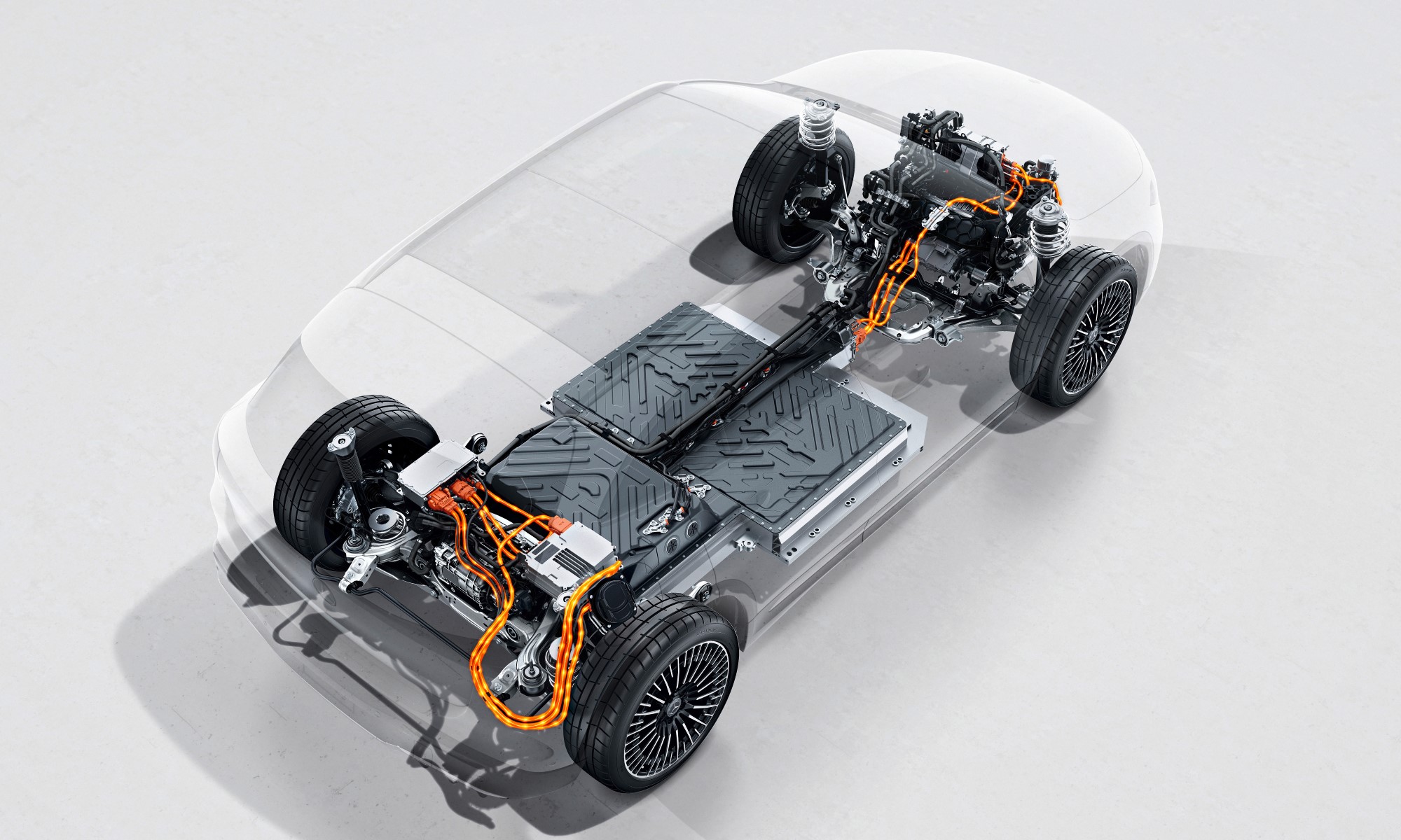Mercedes-EQ EQB powertrain and batteries