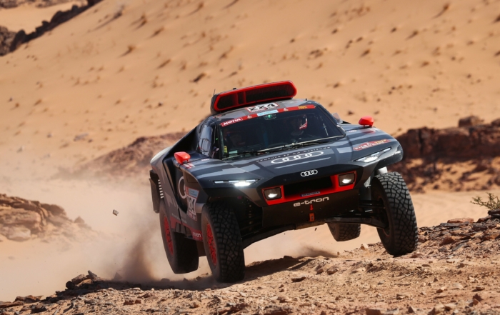 Audi struck back at the front-runners with a spectacular 1-2 finish on stage 10.