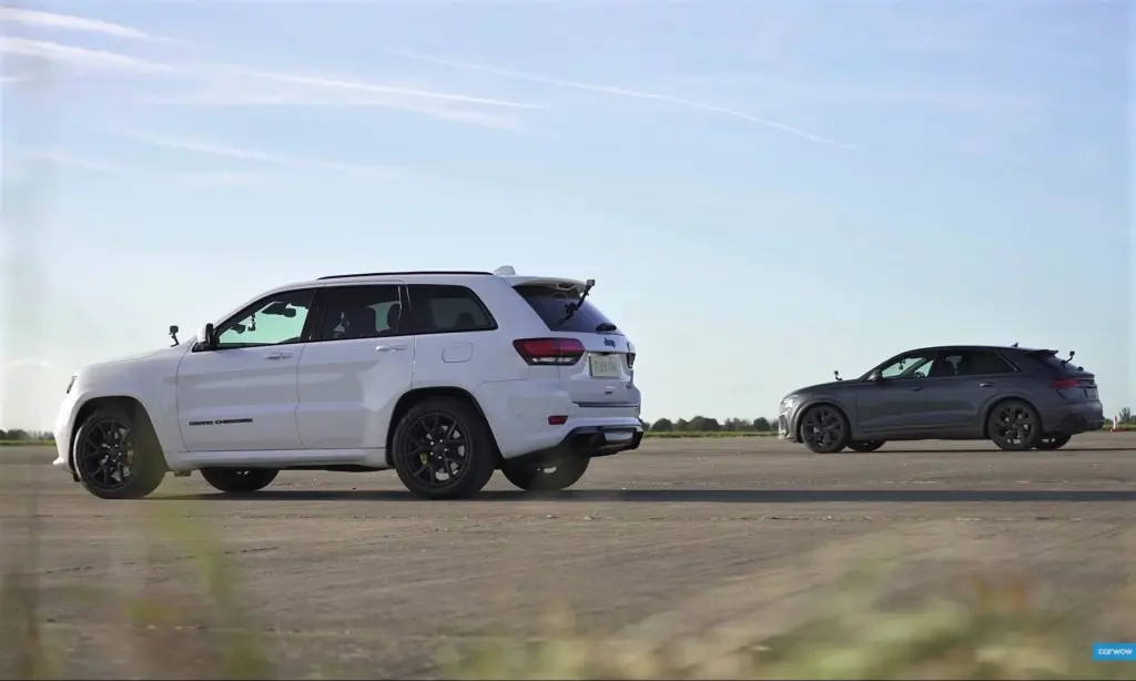 American vs German SUV Drag Race [video]