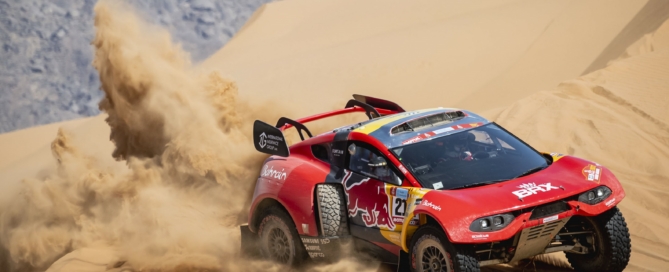All eyes were on Sebastien Loeb, who closed the distance on the overall leader.