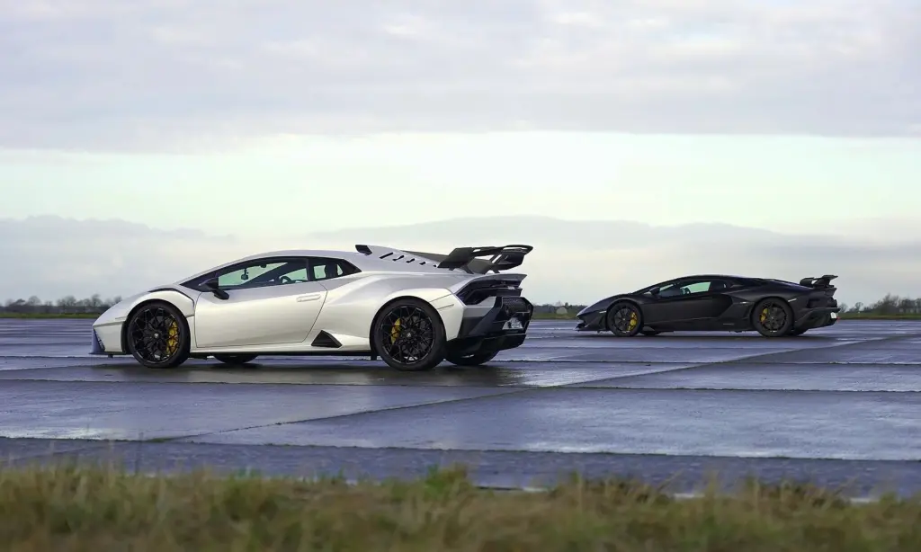 Lamborghini Track Special Drag Race [video]