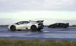 Lamborghini Track Special Drag Race [video]