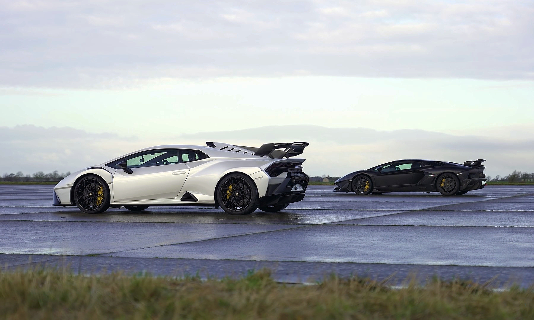 Lamborghini Track Special Drag Race