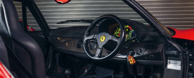 RHD Ferrari F50 interior