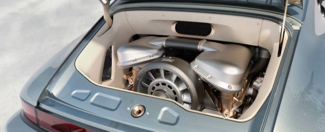 Singer Porsche 911 Turbo Study engine