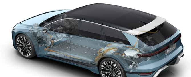 Audi A6 Avant E-tron Concept Car powertrain
