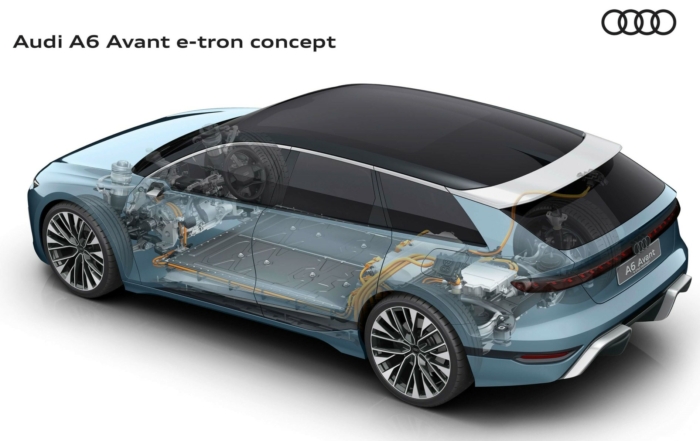 Audi A6 Avant E-tron Concept Car powertrain