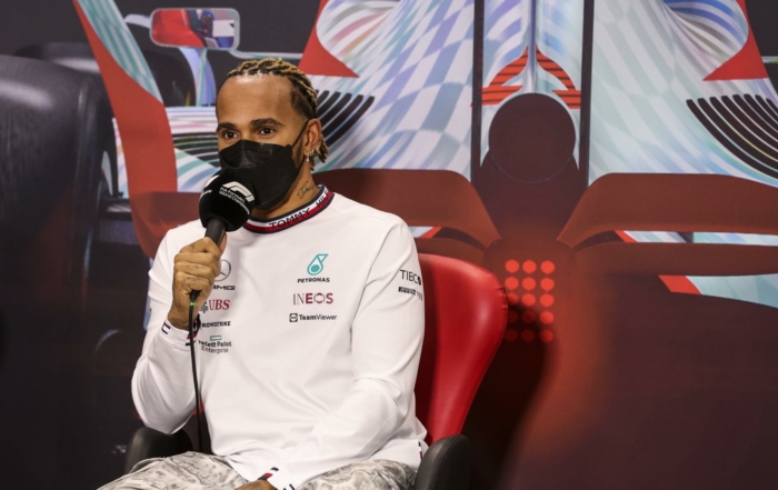 Lewis Hamilton at F1 testing 2022