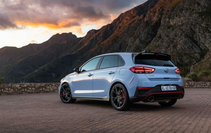 Facelifted Hyundai i30N rear