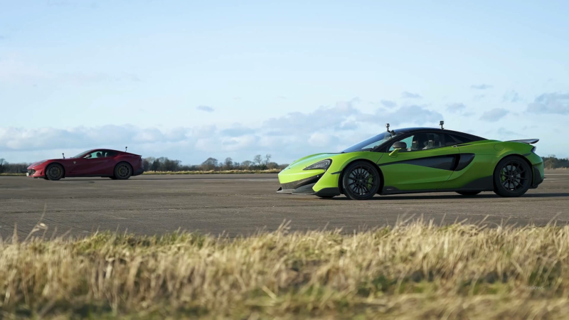 Ferrari Vs McLaren Drag Race [video] - Double Apex