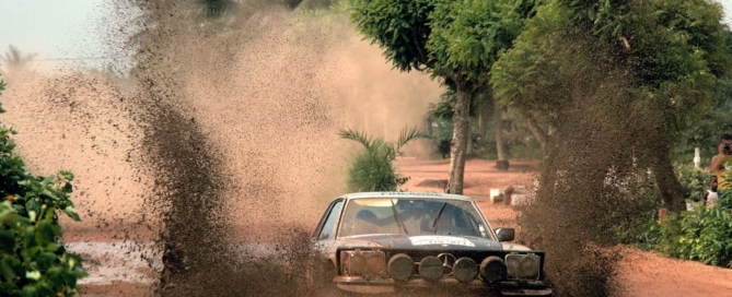 Mercedes-Benz 450SLC at the Ivory Coast Rally in 1979