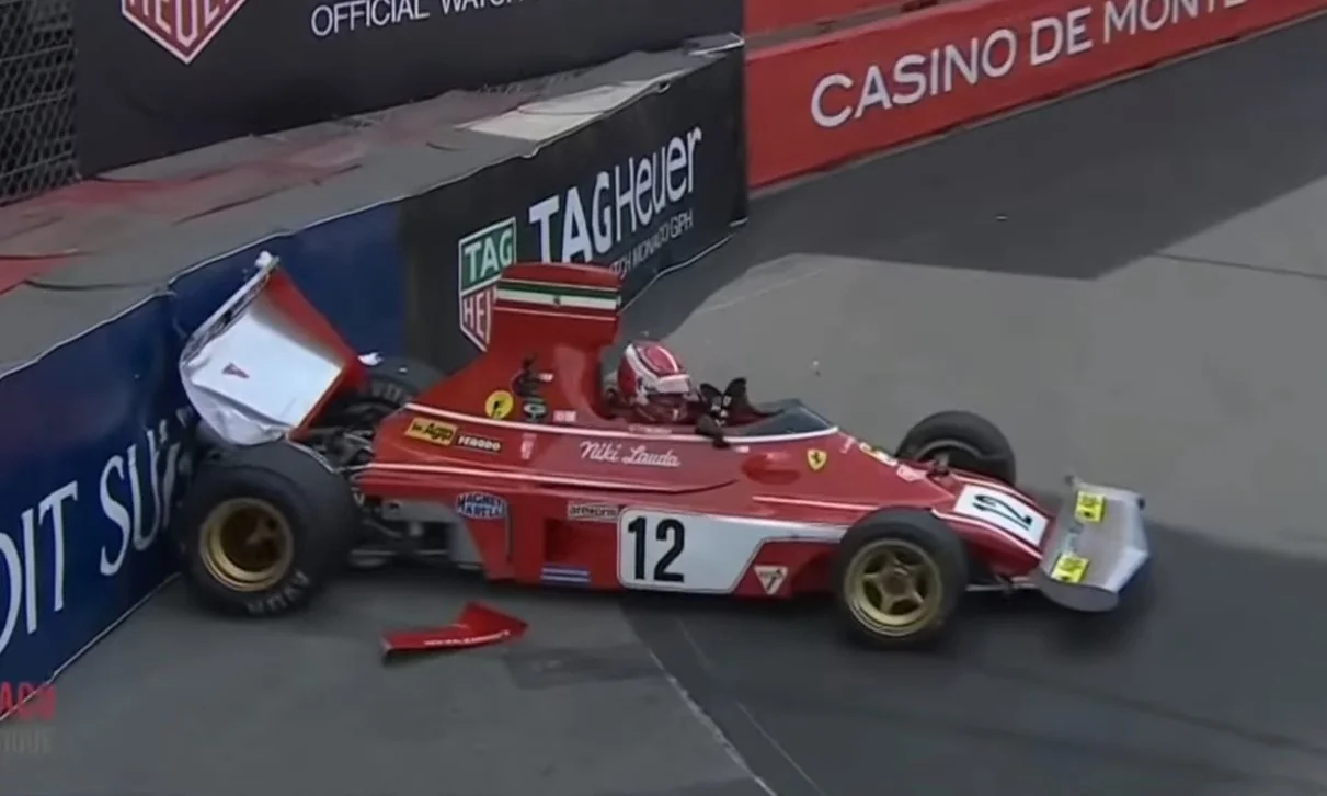 Charles Leclerc crashed