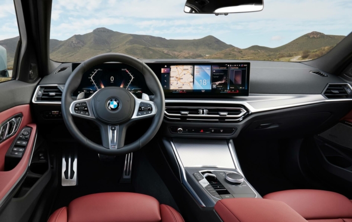 Facelifted 3 Series BMW interior