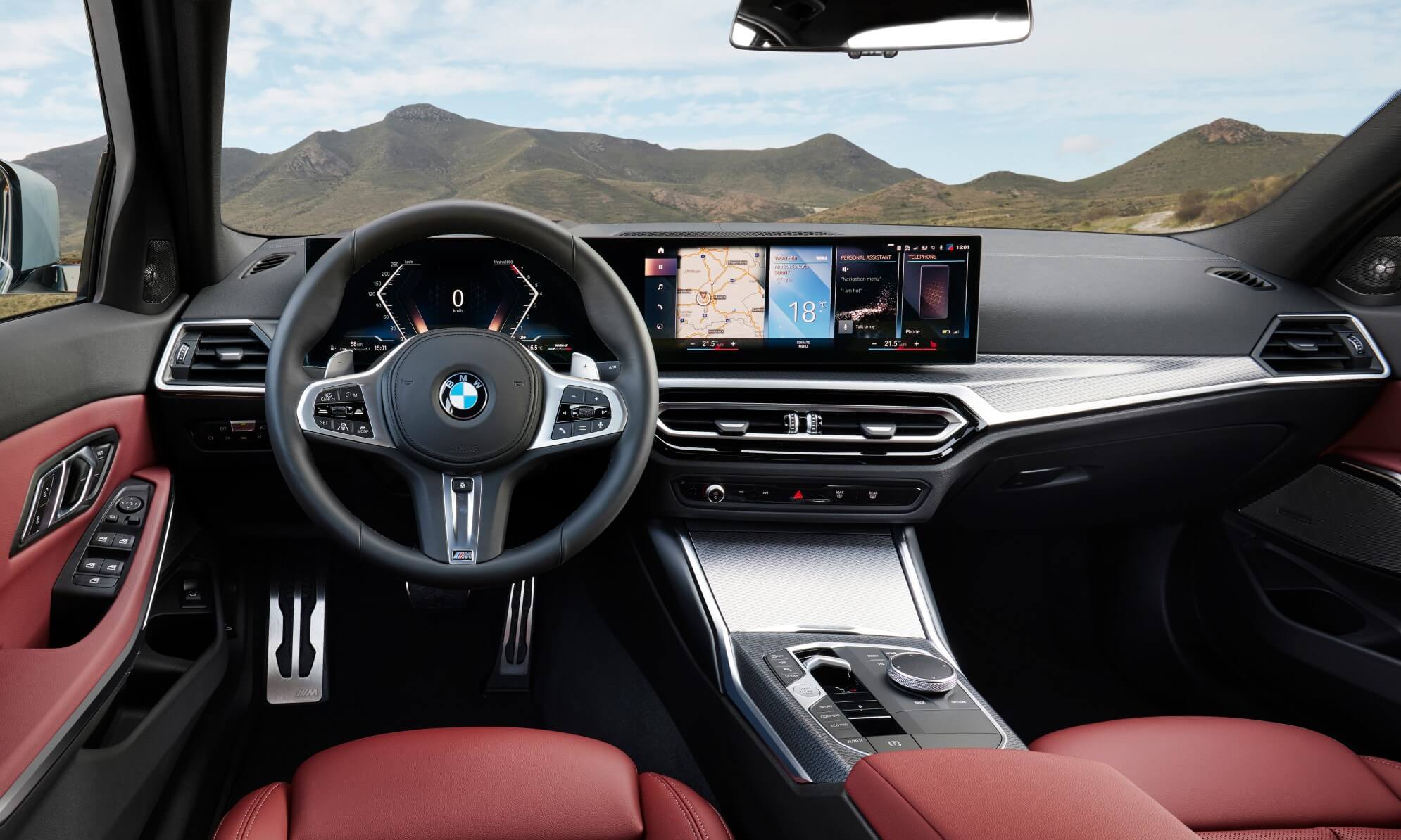 Facelifted 3 Series BMW interior