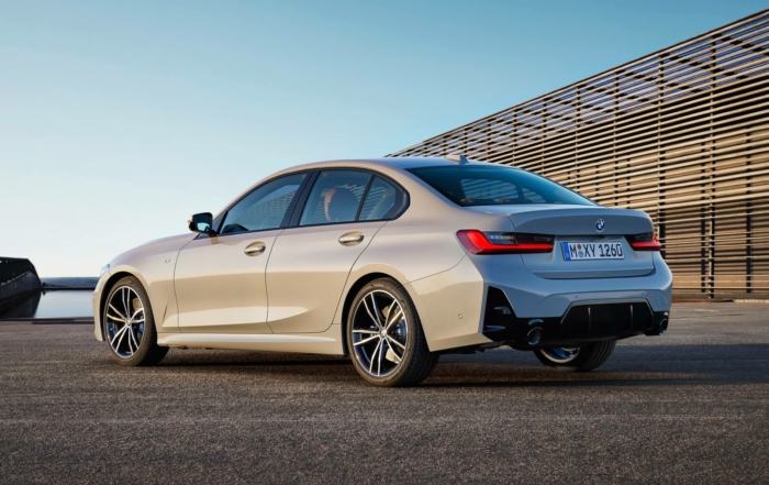 Facelifted 3 Series BMW rear