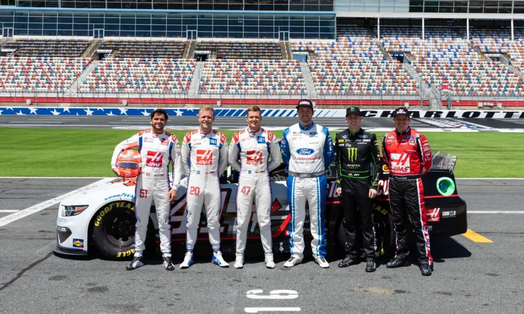Haas Formula One Drivers Try Nascar [video]