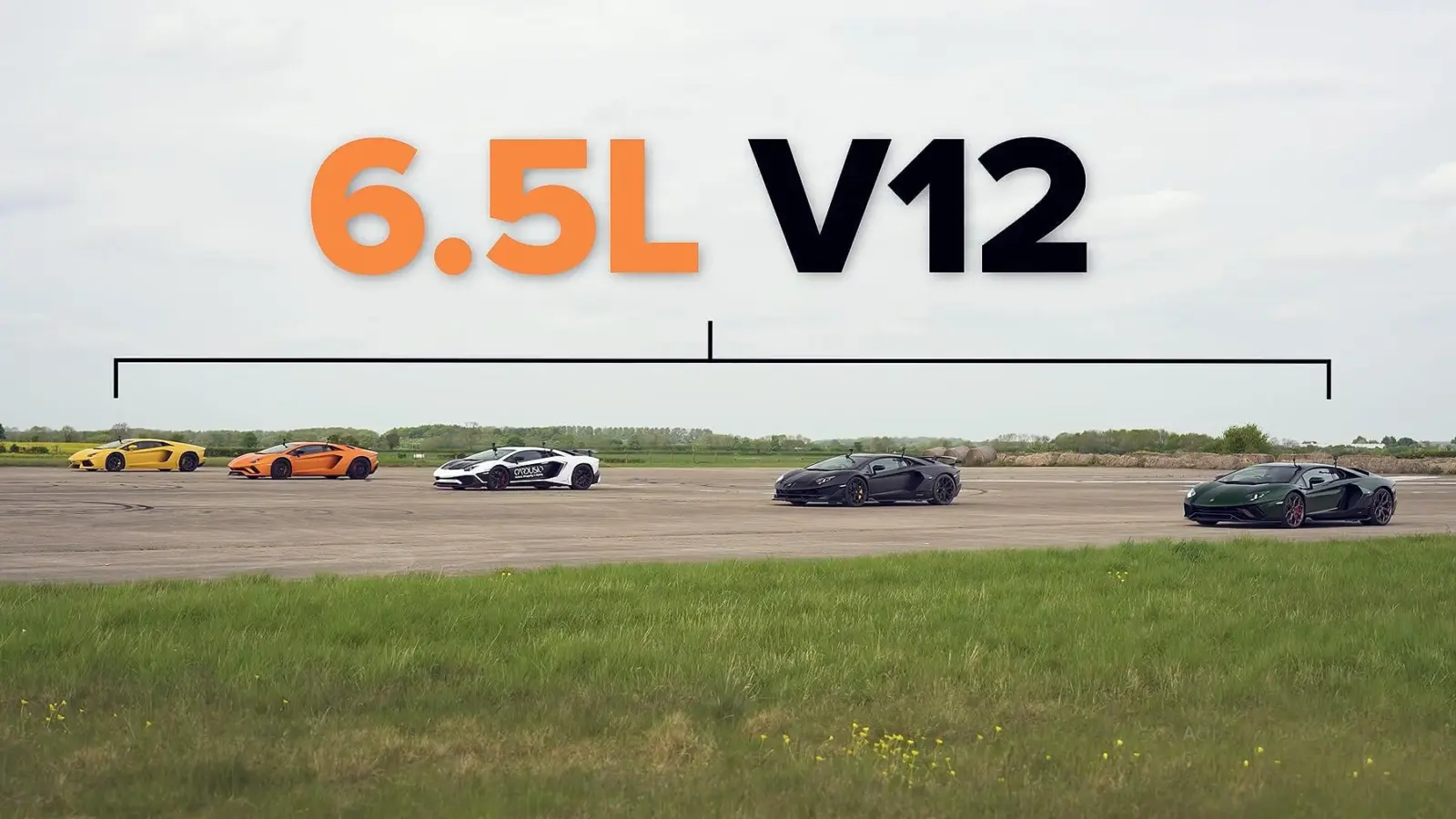 Mega Lamborghini Aventador Drag Race [w/video]