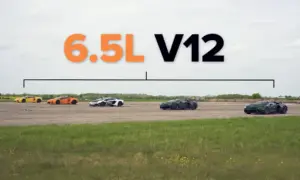 Mega Lamborghini Aventador Drag Race [w/video]