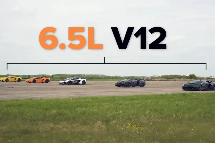 Mega Lamborghini Aventador Drag Race [w/video]