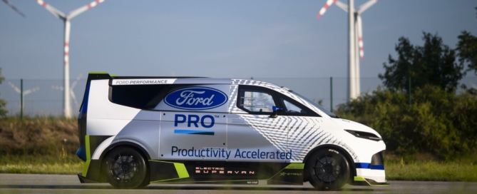 Ford Pro Electric SuperVan profile