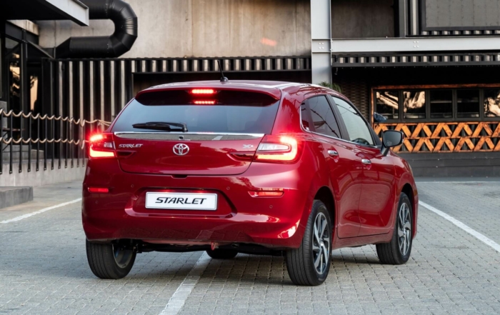 Refreshed Toyota Starlet rear