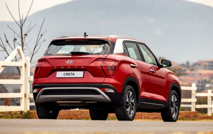 Facelifted Hyundai Creta rear