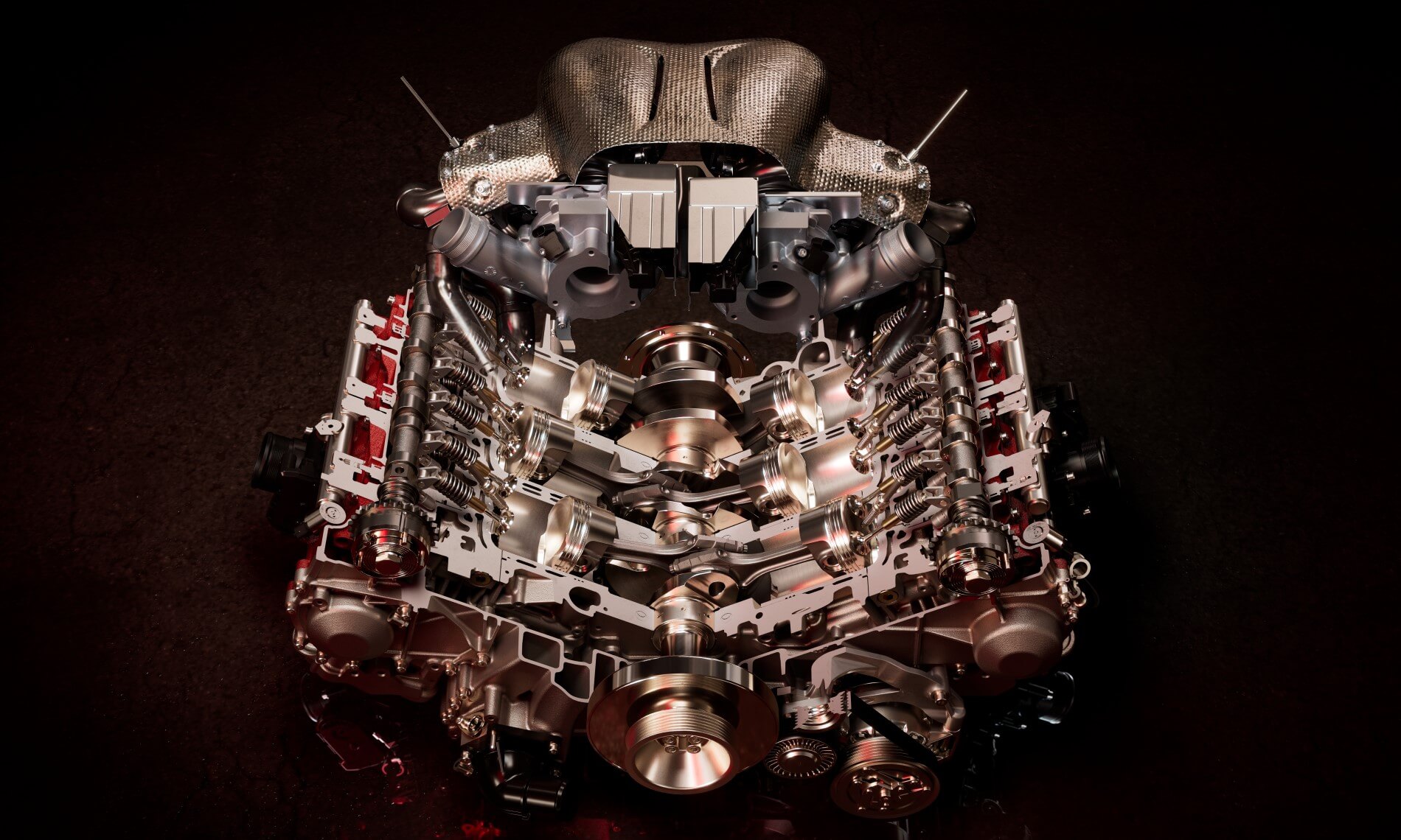 Ferrari 296 GT3 engine