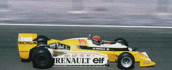 Jean-Pierre Jabouille in the Renault RS01