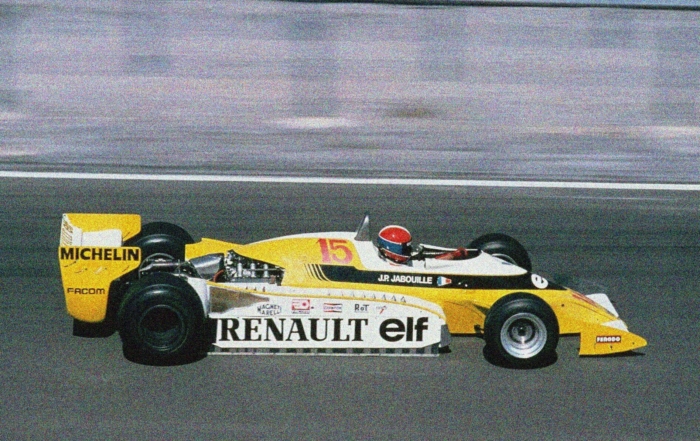 Jean-Pierre Jabouille in the Renault RS01