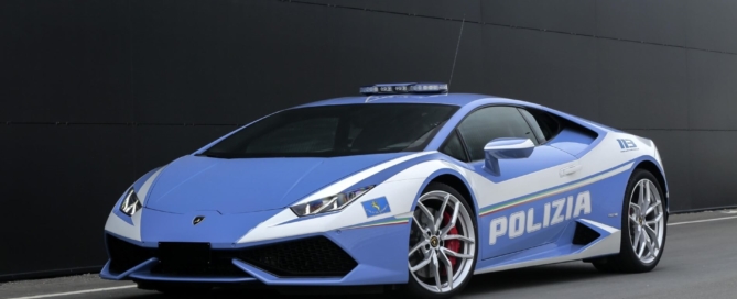 Lamborghini police car