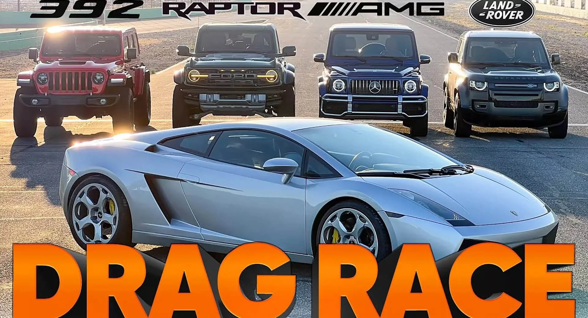 Supercar vs SUV Drag Race