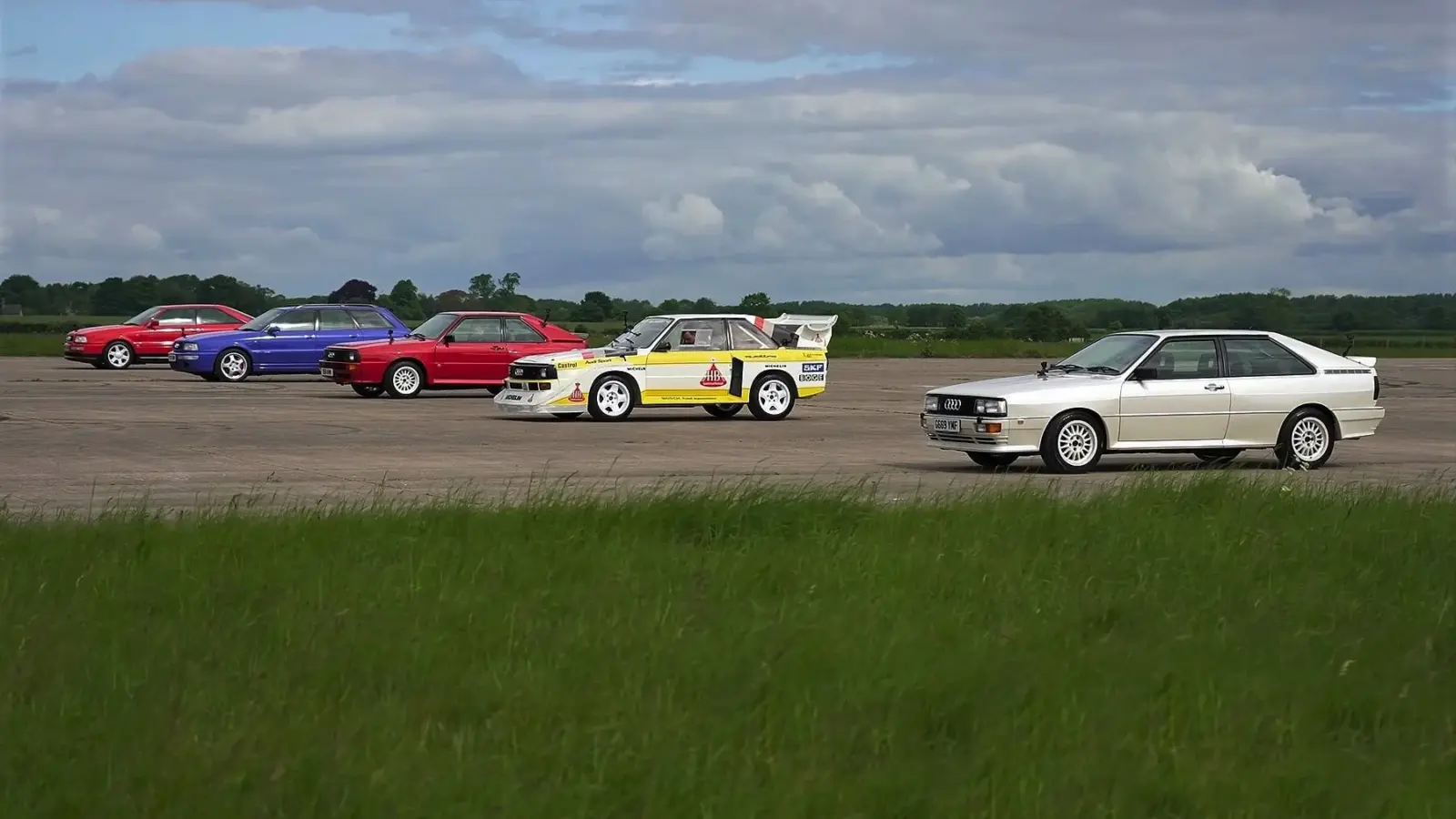 Five-Way Audi Quattro Drag Race [video]