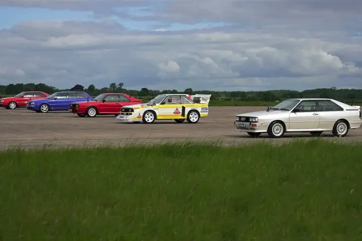 Five-Way Audi Quattro Drag Race [video]